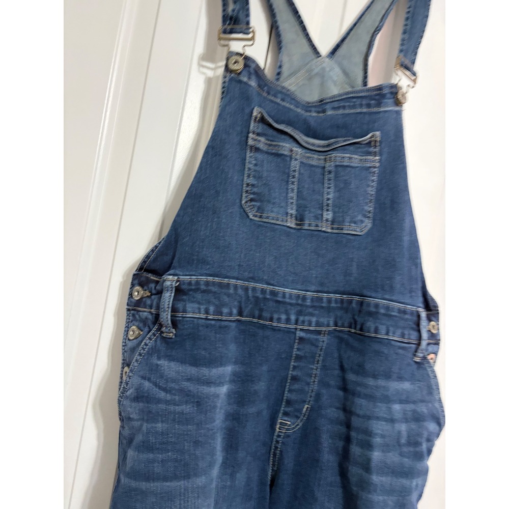 Torrid Denim Overalls Classic Medium Wash Adjustable Bib Dungarees Size 20 - Picture 8 of 11